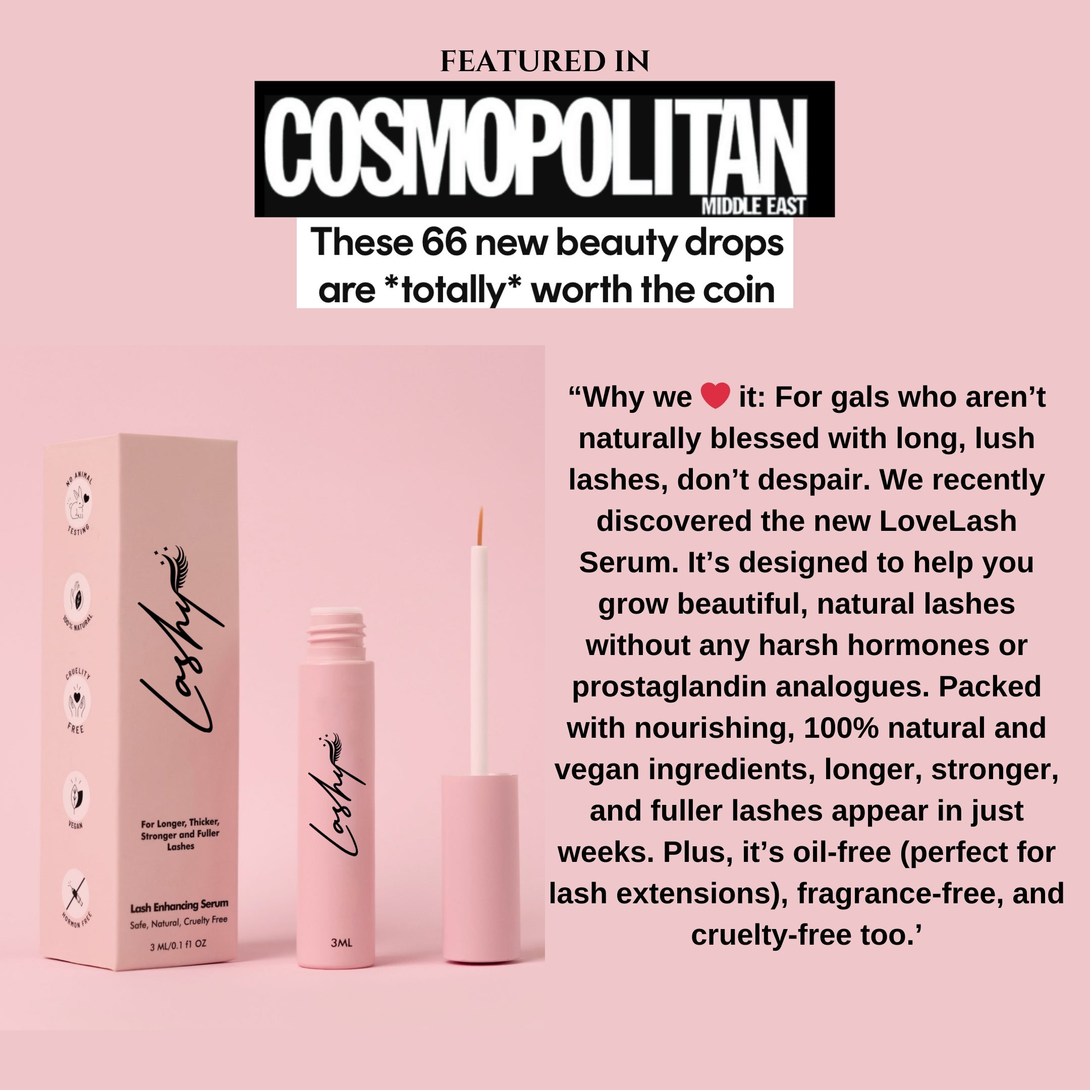 Lashy Eyelash Growth Serum 3ml